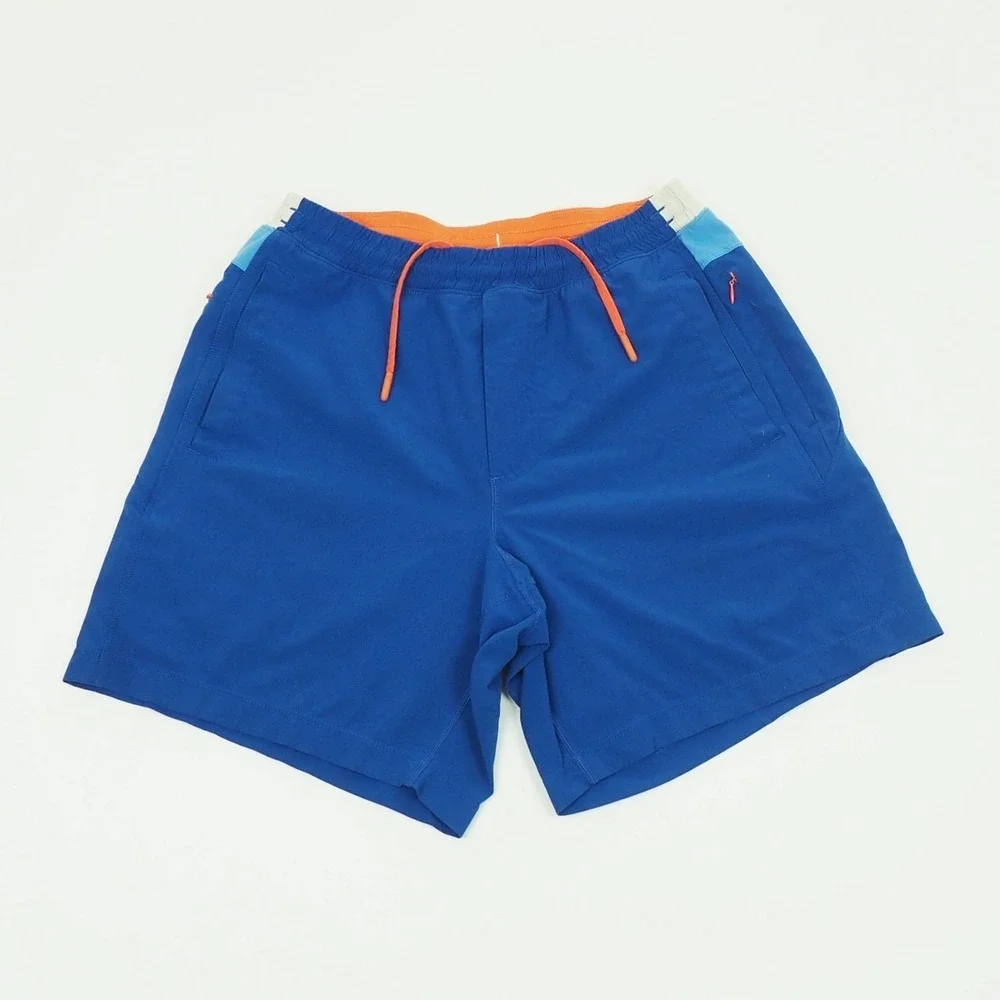 Birddogs Training Running Shorts Mens Medium Blue Lined Stretch Active Workout